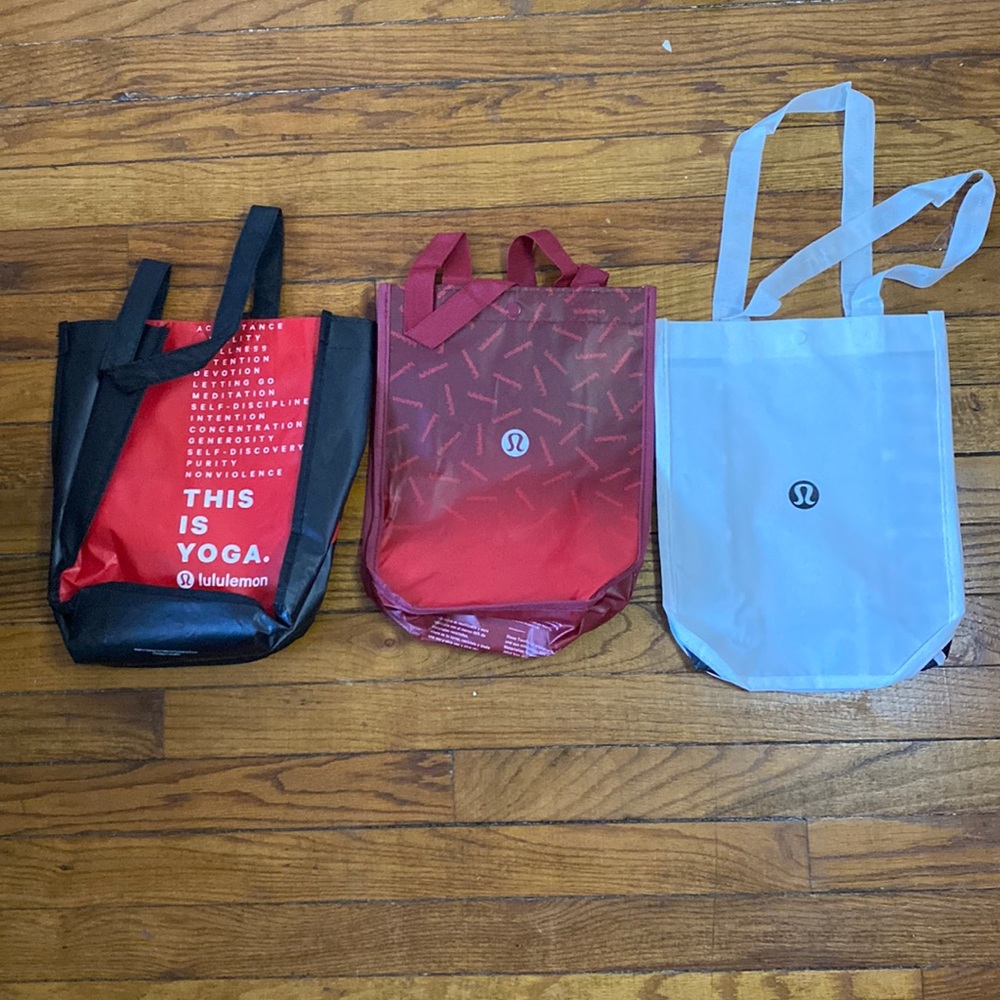 3 small Reusable Lululemon bags